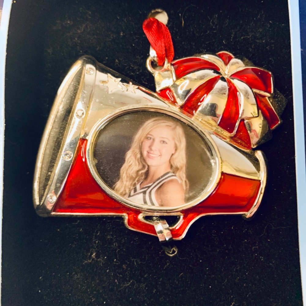 Regent Square Collectible Christmas Holiday Cheerleader Megaphone red ornament - Picture 3 of 7